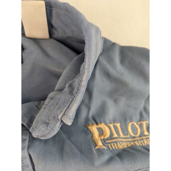 Mens Bulwark FR Fire Resistant Button Up Long Sleeve Shirt Size XXL 2XL Blue - Picture 12 of 12